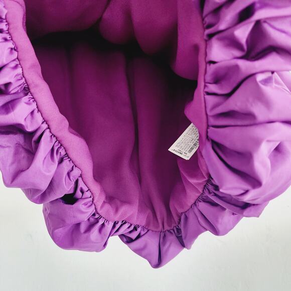 Zara Purple Voluminous Mini Dress with Corset Top Bubble Voluminous Skirt XS - Picture 9 of 10